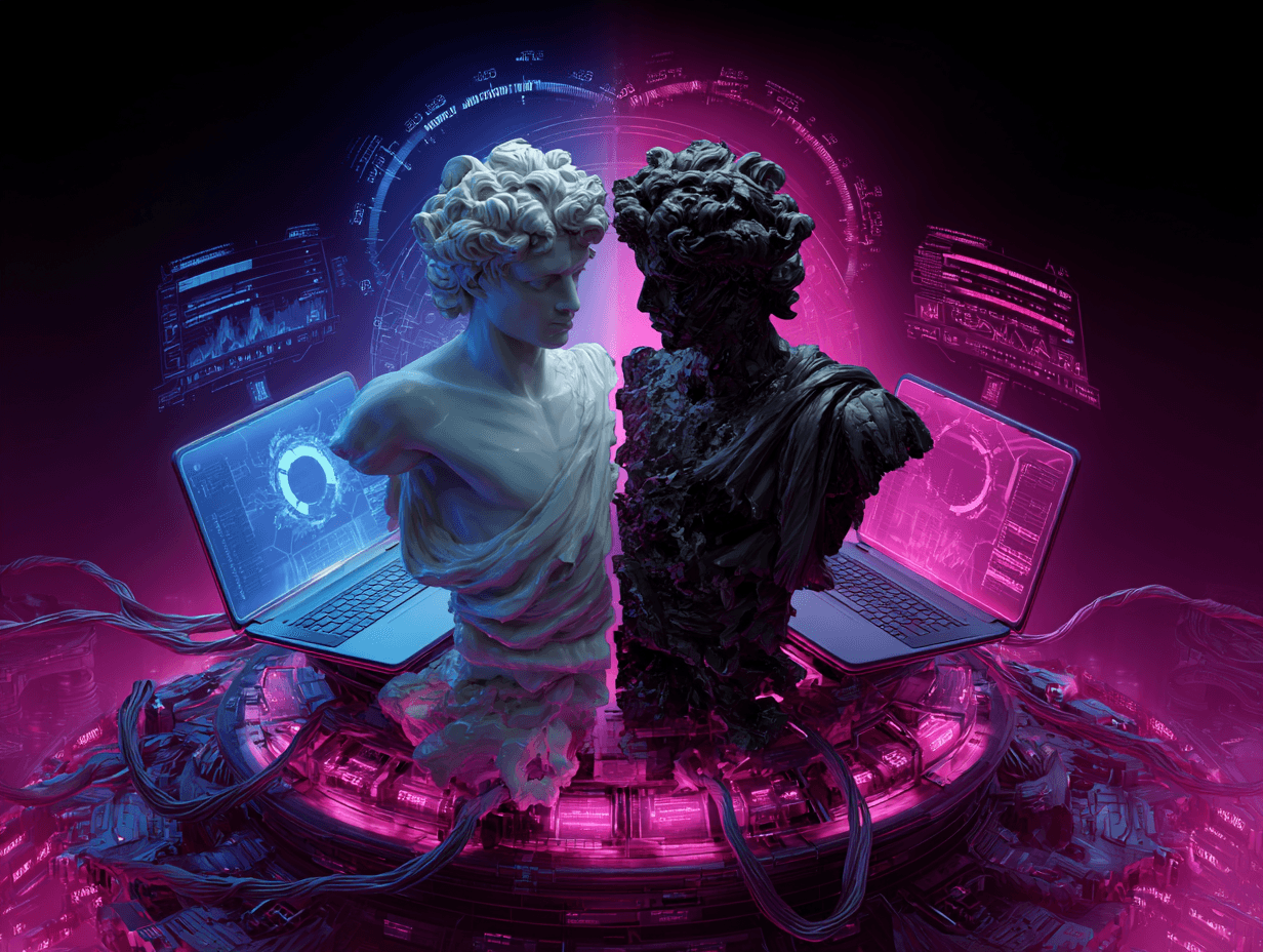 digitalized marble sculptures