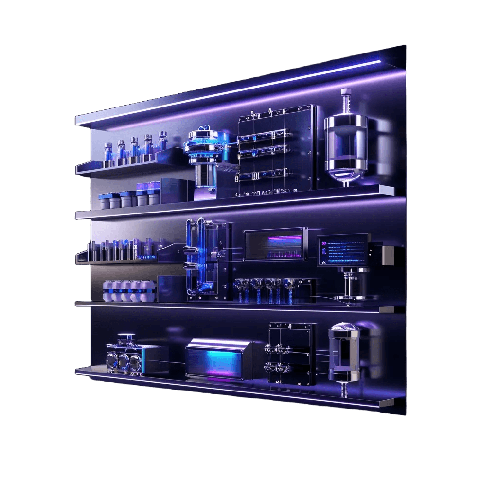 A realistic industrial control panel